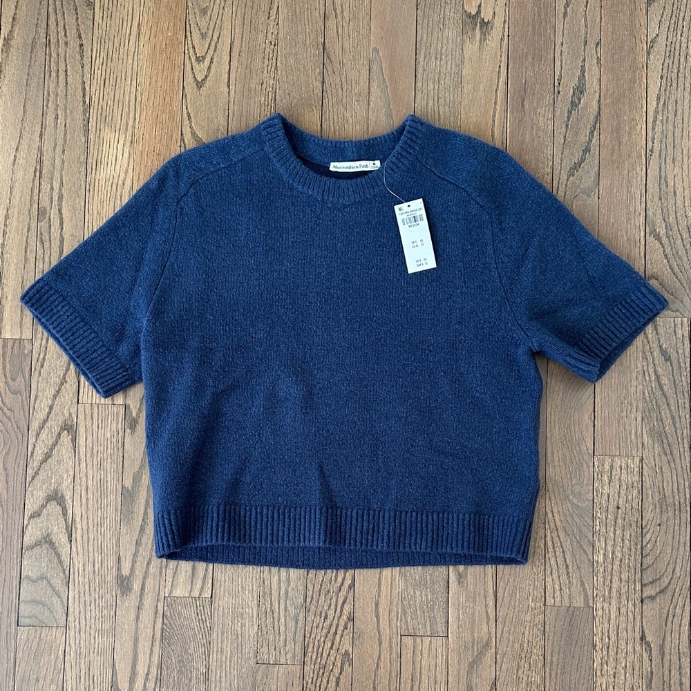 NWT A&F Navy Blue Women's Sweater